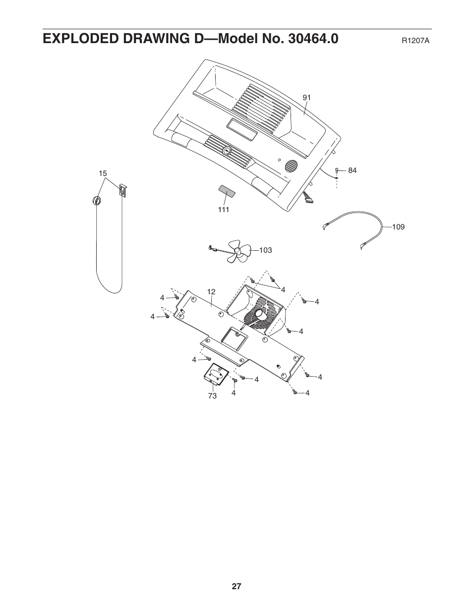 ProForm Trainer 30464.0 User Manual | Page 27 / 28