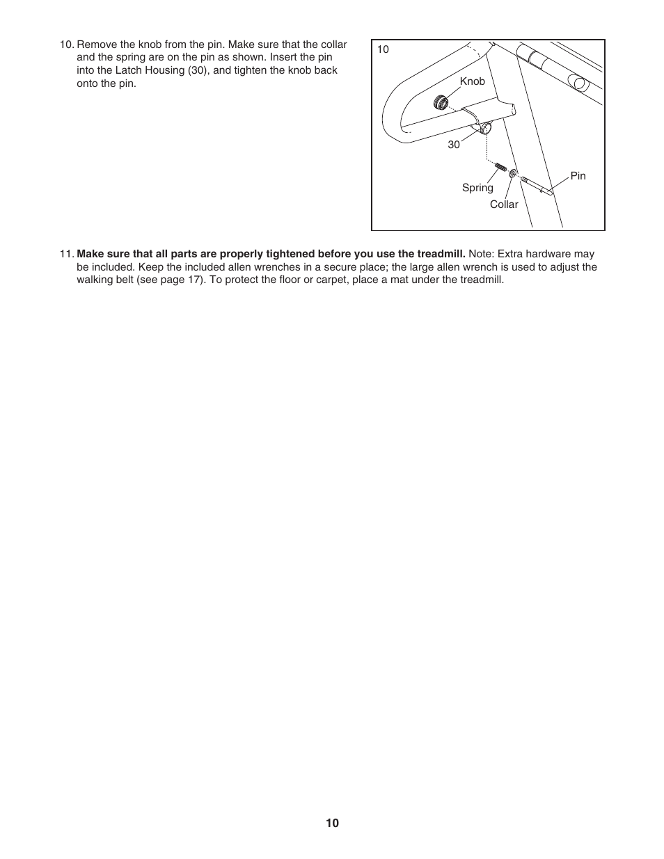 ProForm 595Pi User Manual | Page 10 / 26