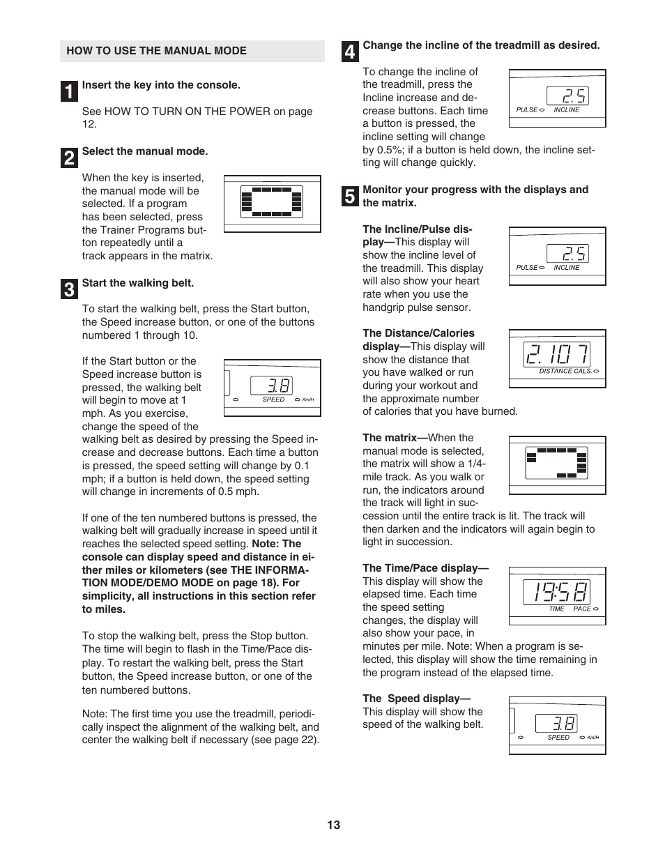 ProForm 595Pi User Manual | Page 13 / 26