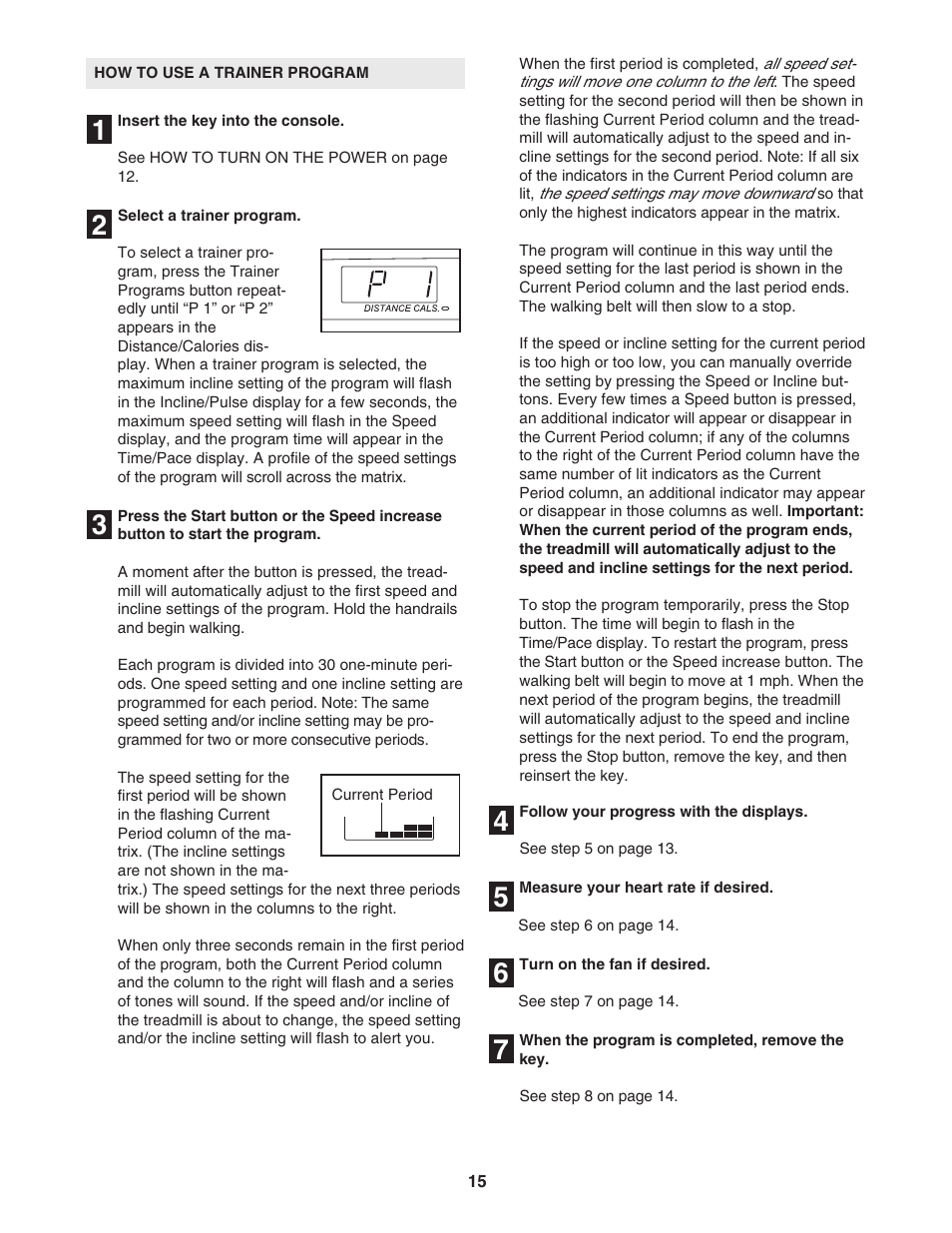 ProForm 595Pi User Manual | Page 15 / 26