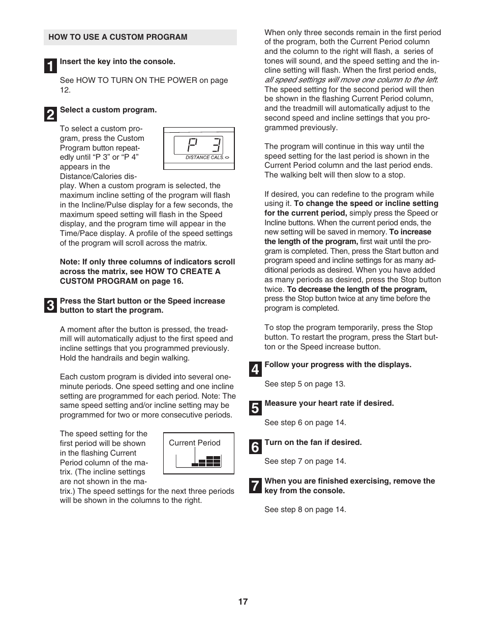 ProForm 595Pi User Manual | Page 17 / 26