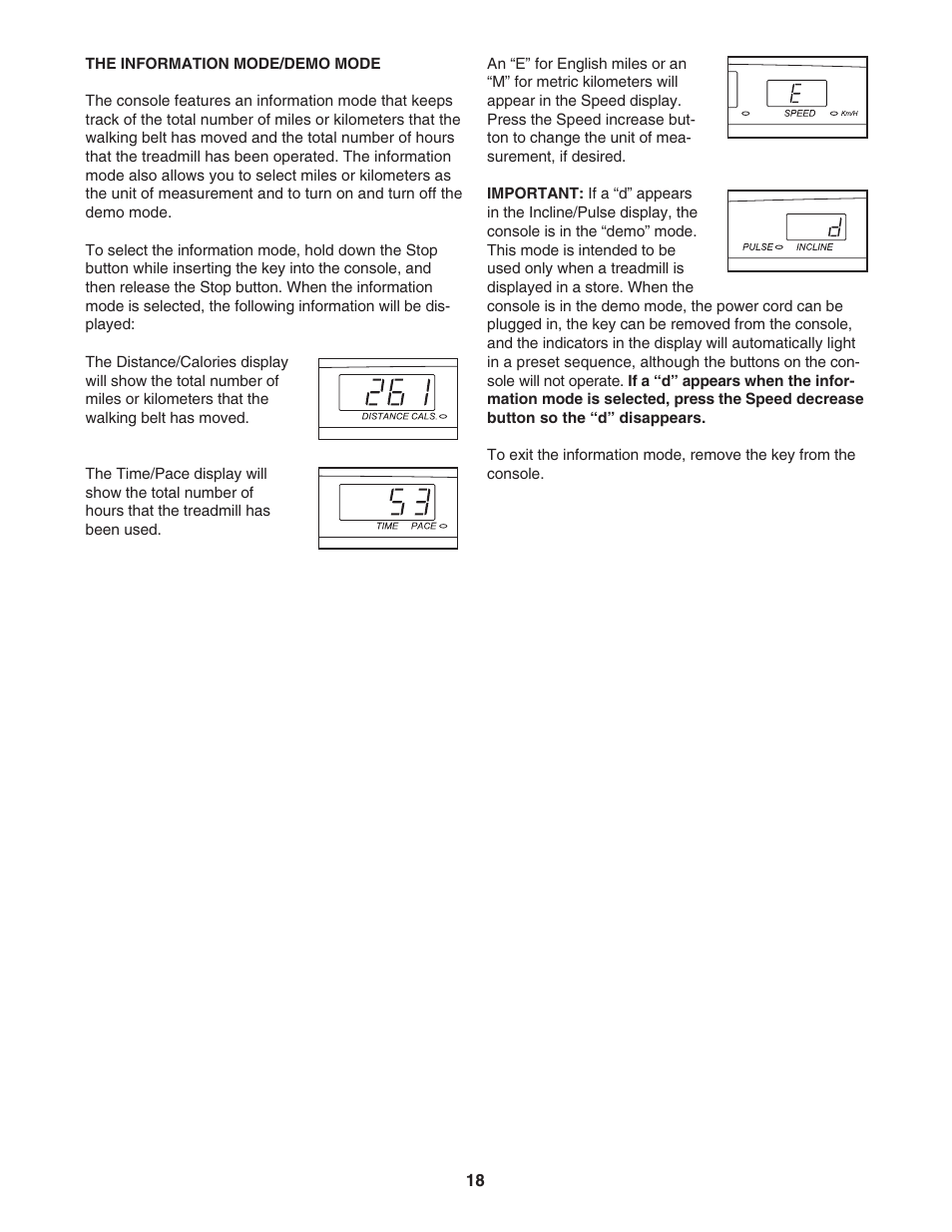 ProForm 595Pi User Manual | Page 18 / 26