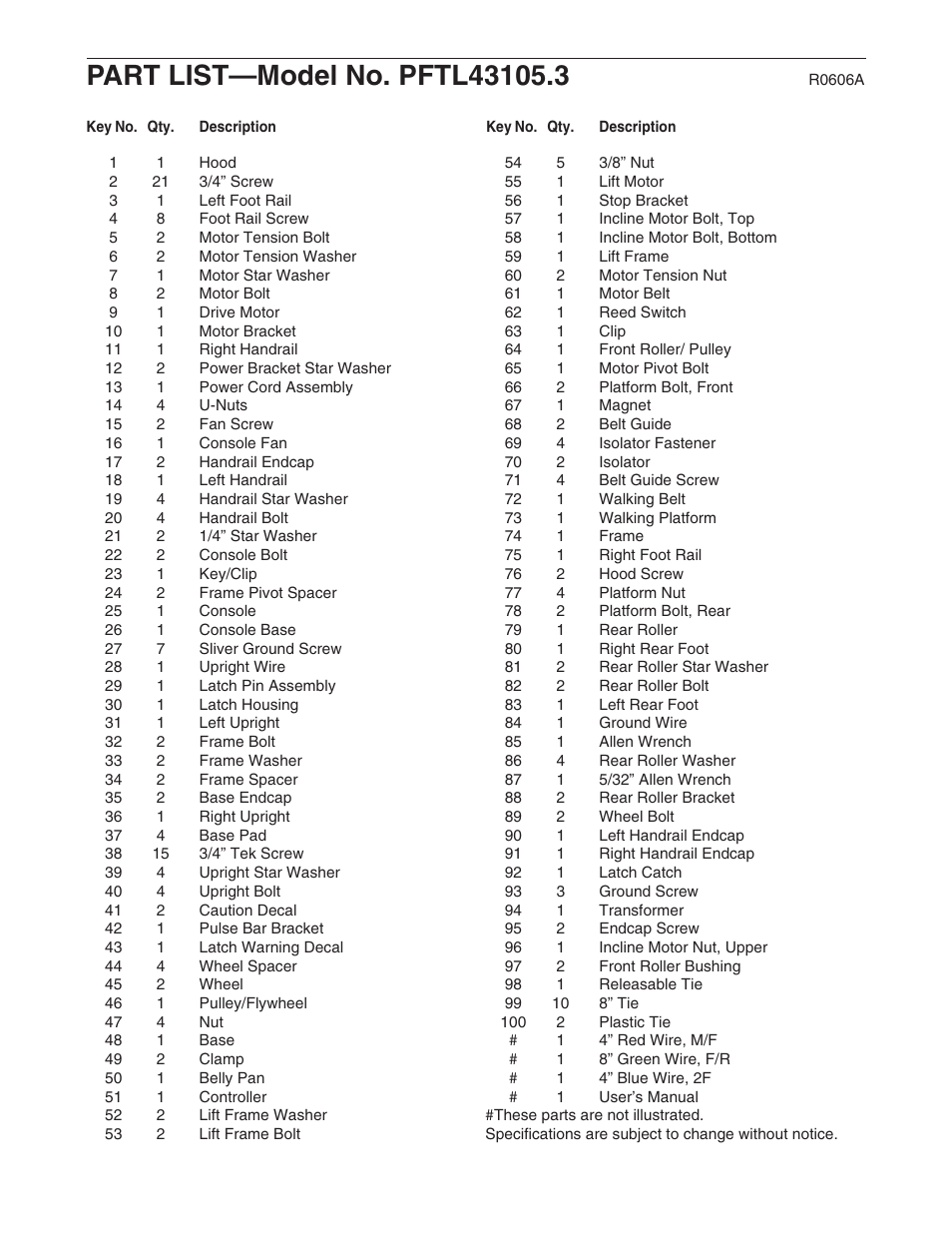 ProForm 595Pi User Manual | Page 24 / 26