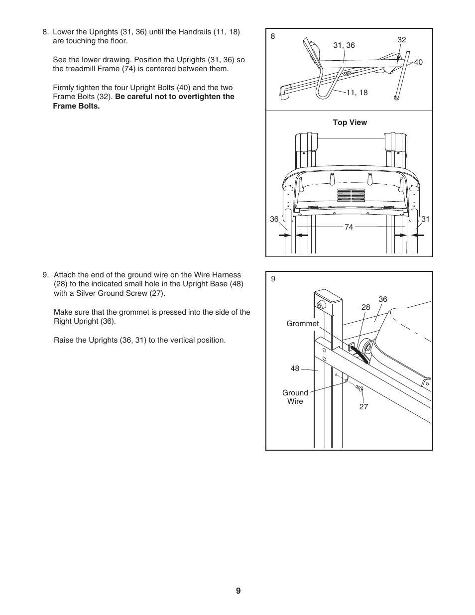 ProForm 595Pi User Manual | Page 9 / 26