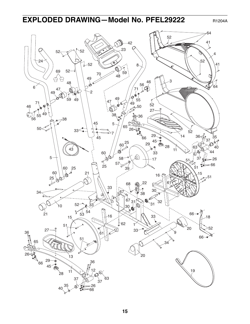 ProForm CardioCross Trainer PFEL29222 User Manual | Page 15 / 16