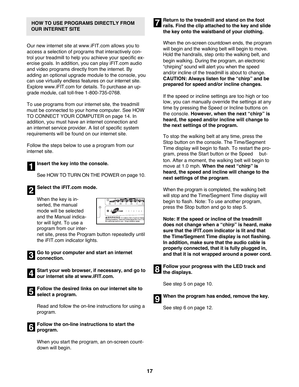 ProForm PFTL79100 User Manual | Page 17 / 26