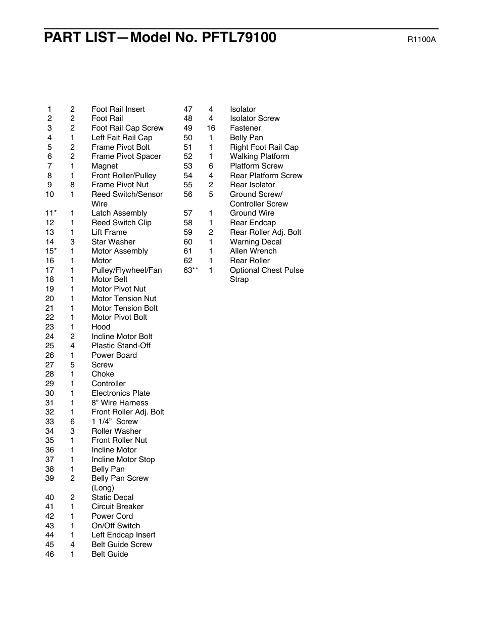 ProForm PFTL79100 User Manual | Page 23 / 26