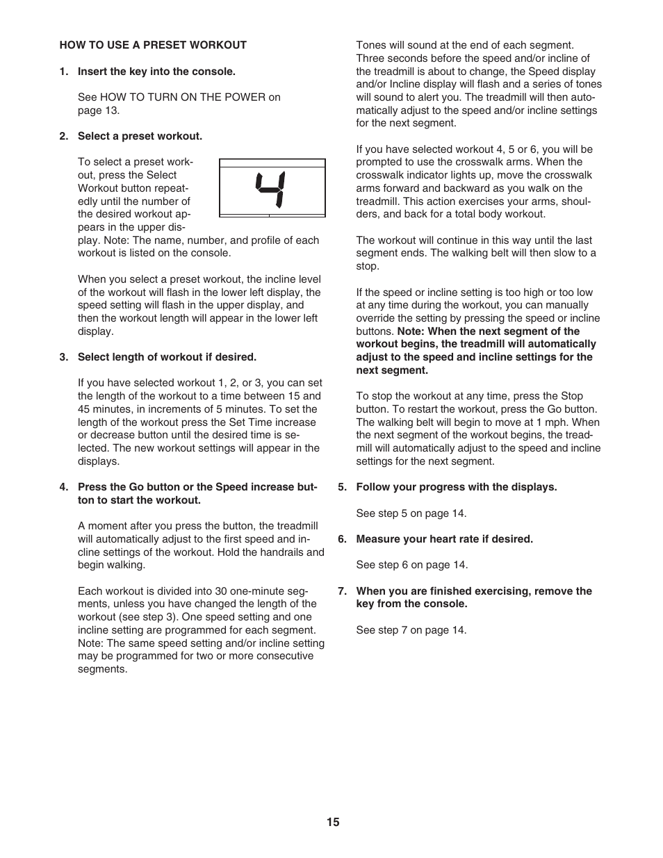 ProForm Crosswalk 831.24723.1 User Manual | Page 15 / 28