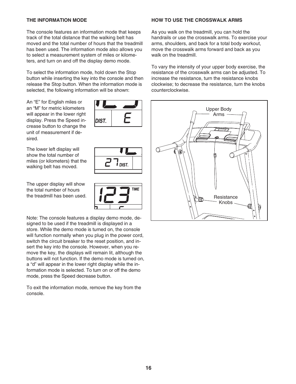 ProForm Crosswalk 831.24723.1 User Manual | Page 16 / 28