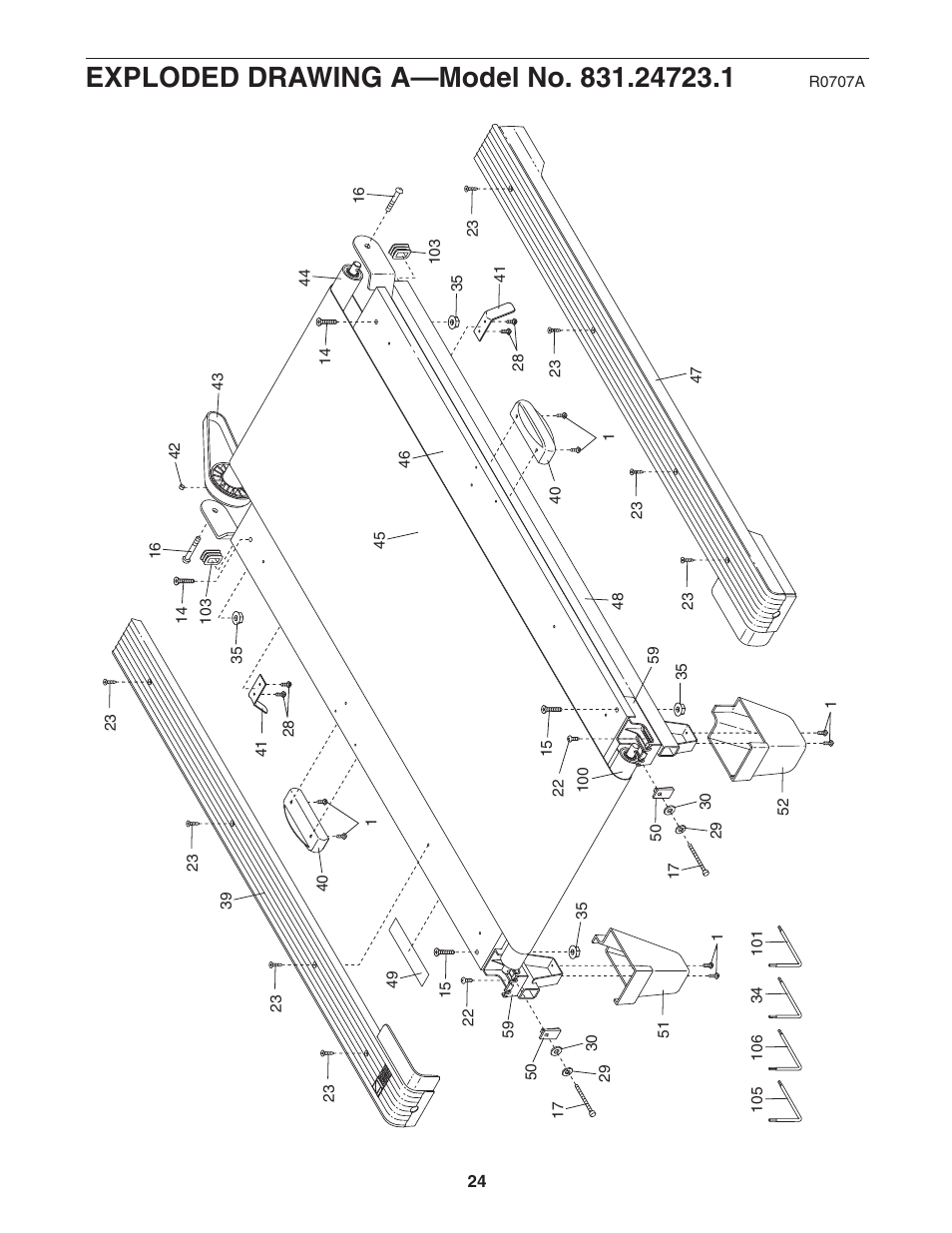 ProForm Crosswalk 831.24723.1 User Manual | Page 24 / 28