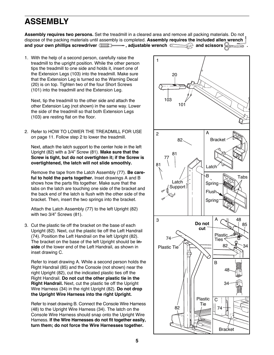 Assembly | ProForm 831.297692 User Manual | Page 5 / 18