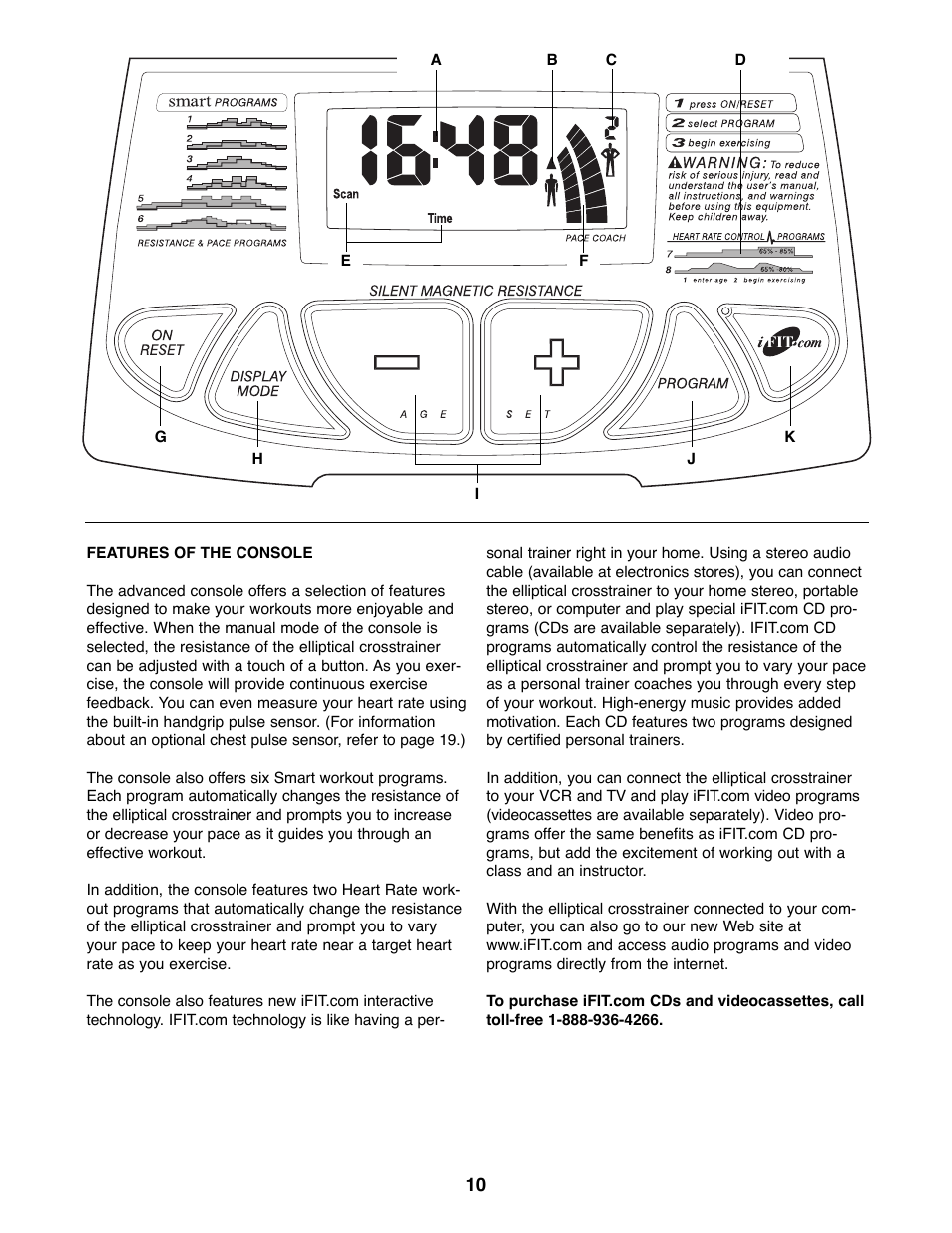 ProForm PFCCEL45012 User Manual | Page 10 / 24