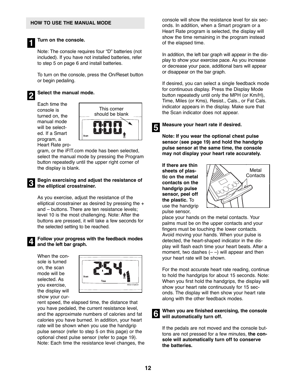 ProForm PFCCEL45012 User Manual | Page 12 / 24