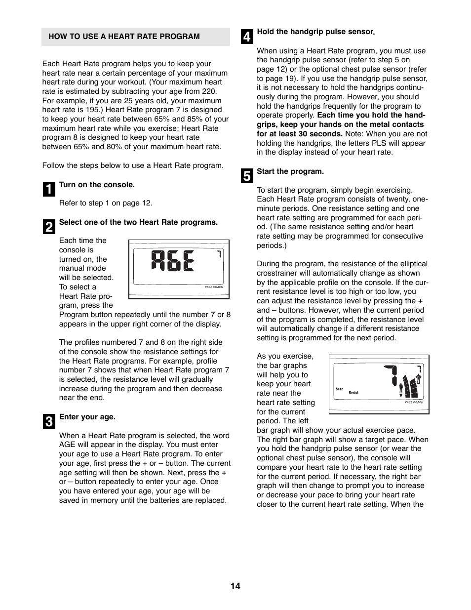 ProForm PFCCEL45012 User Manual | Page 14 / 24