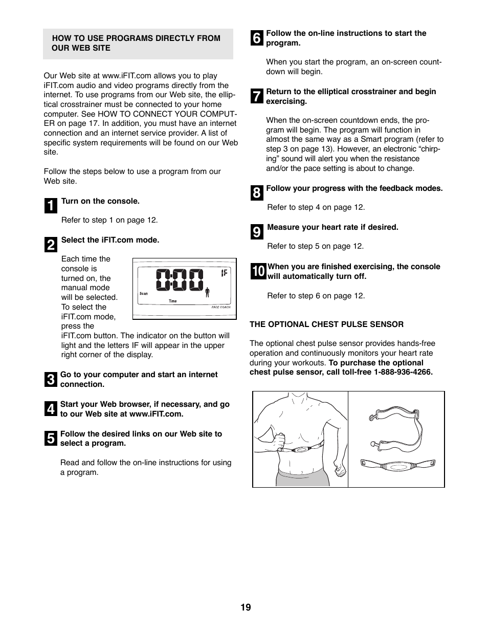 ProForm PFCCEL45012 User Manual | Page 19 / 24