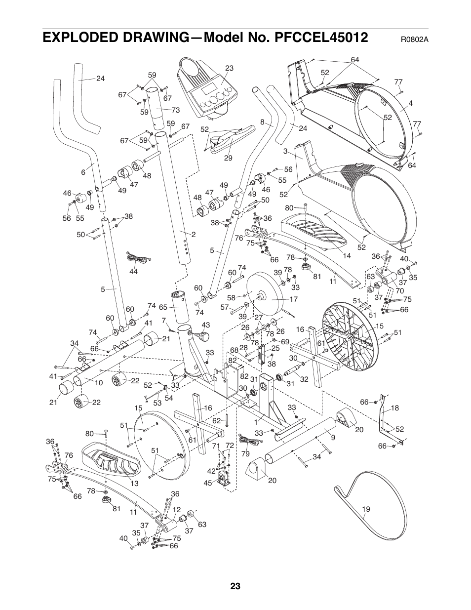 ProForm PFCCEL45012 User Manual | Page 23 / 24