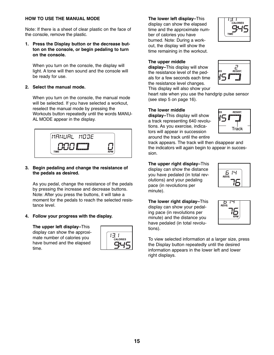 ProForm Razor 831.23743.0 User Manual | Page 15 / 28