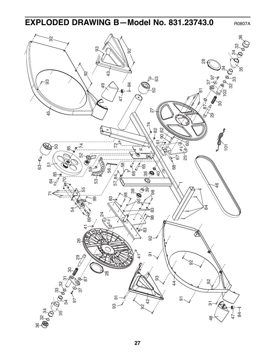 ProForm Razor 831.23743.0 User Manual | Page 27 / 28