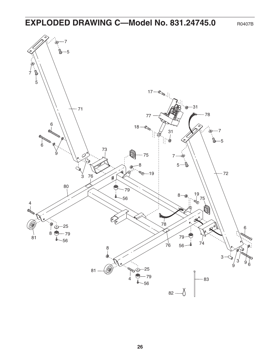 ProForm 831.24745.0 User Manual | Page 26 / 28