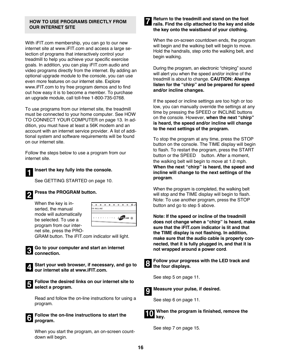 ProForm 831.299450 User Manual | Page 16 / 26