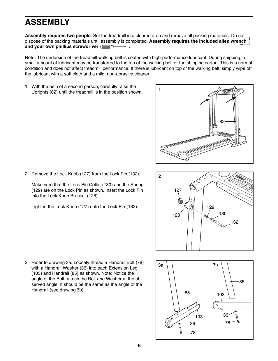 Assembly | ProForm 831.299450 User Manual | Page 6 / 26