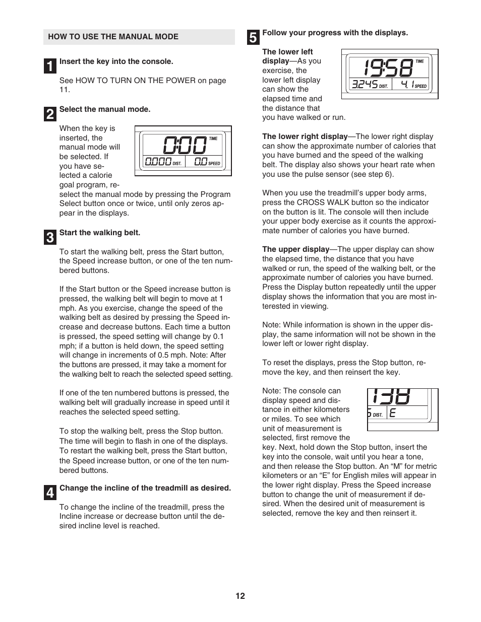 ProForm CROSSWALK 831.24633.0 User Manual | Page 12 / 28