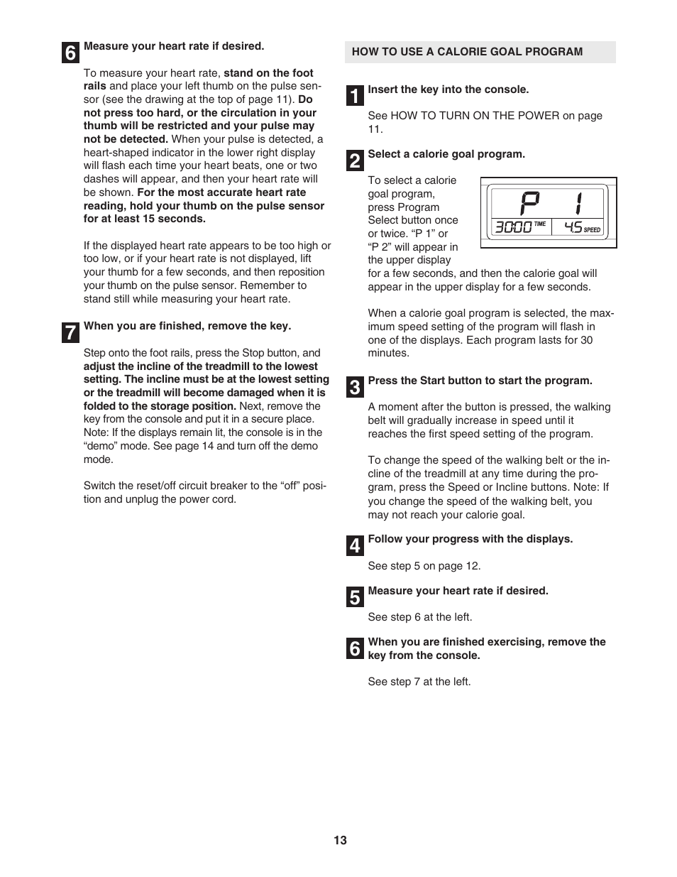 ProForm CROSSWALK 831.24633.0 User Manual | Page 13 / 28