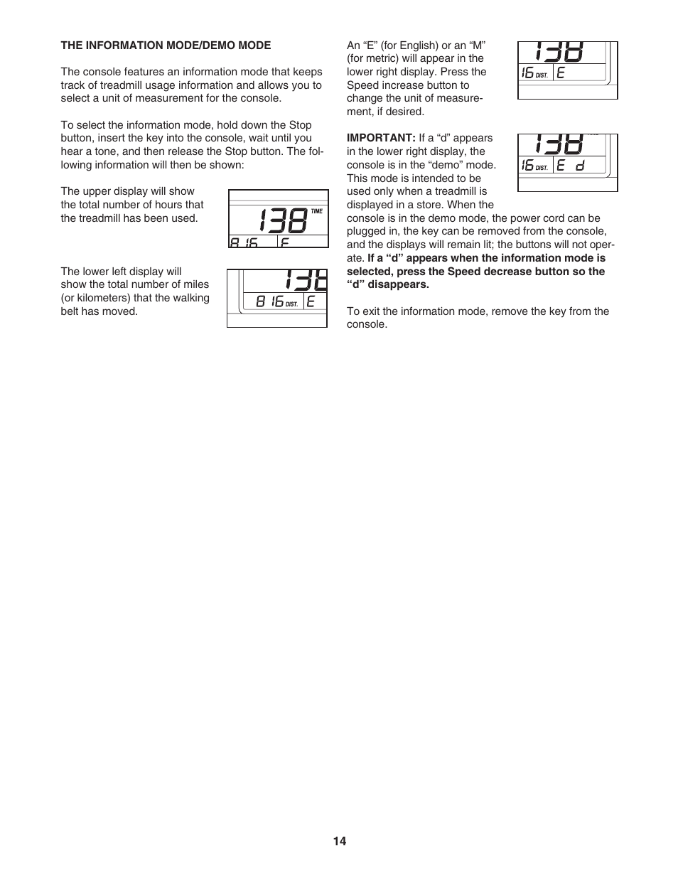 ProForm CROSSWALK 831.24633.0 User Manual | Page 14 / 28