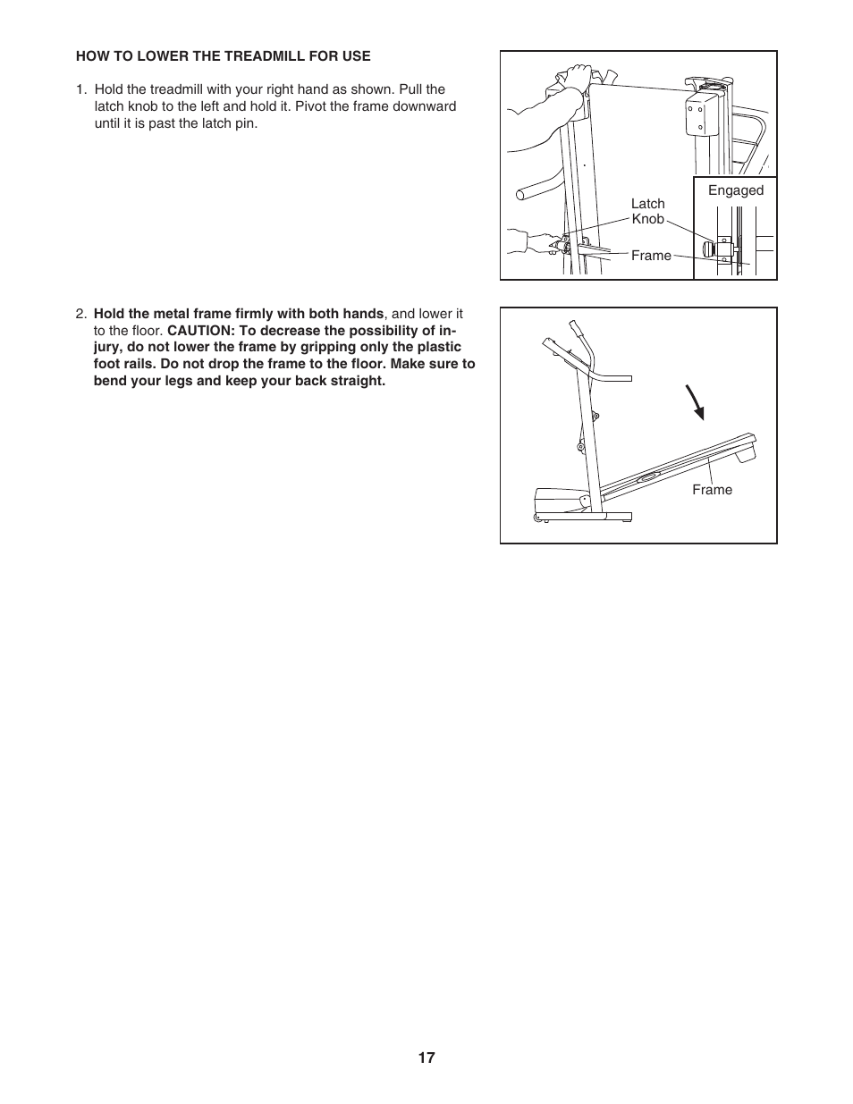 ProForm CROSSWALK 831.24633.0 User Manual | Page 17 / 28