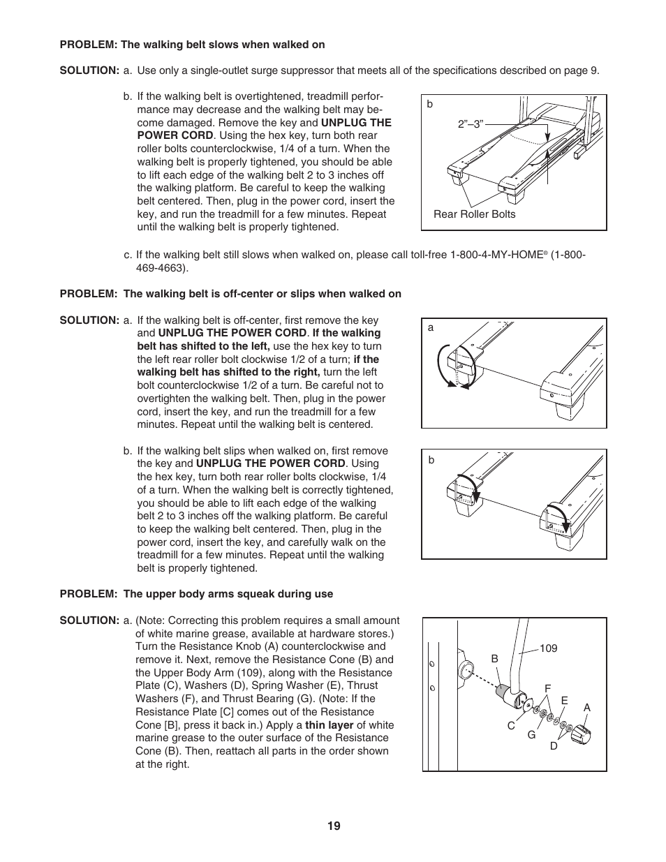ProForm CROSSWALK 831.24633.0 User Manual | Page 19 / 28