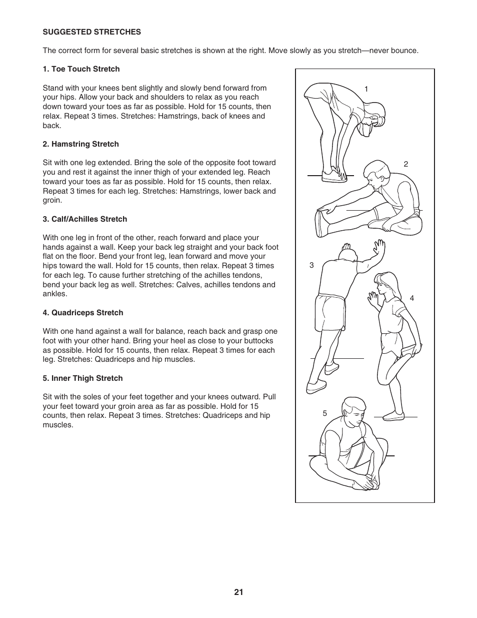 ProForm CROSSWALK 831.24633.0 User Manual | Page 21 / 28