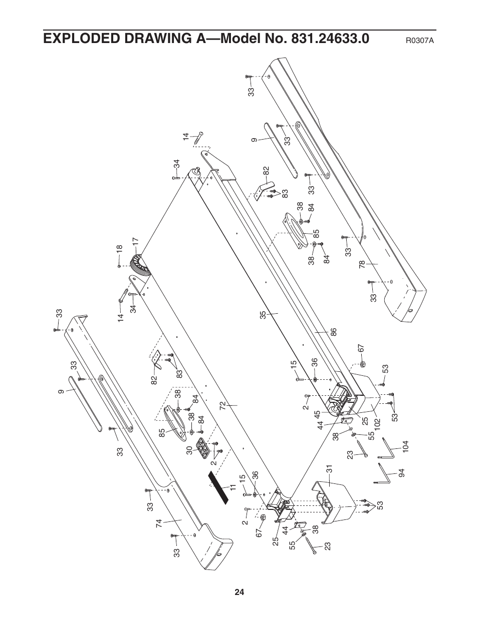 ProForm CROSSWALK 831.24633.0 User Manual | Page 24 / 28