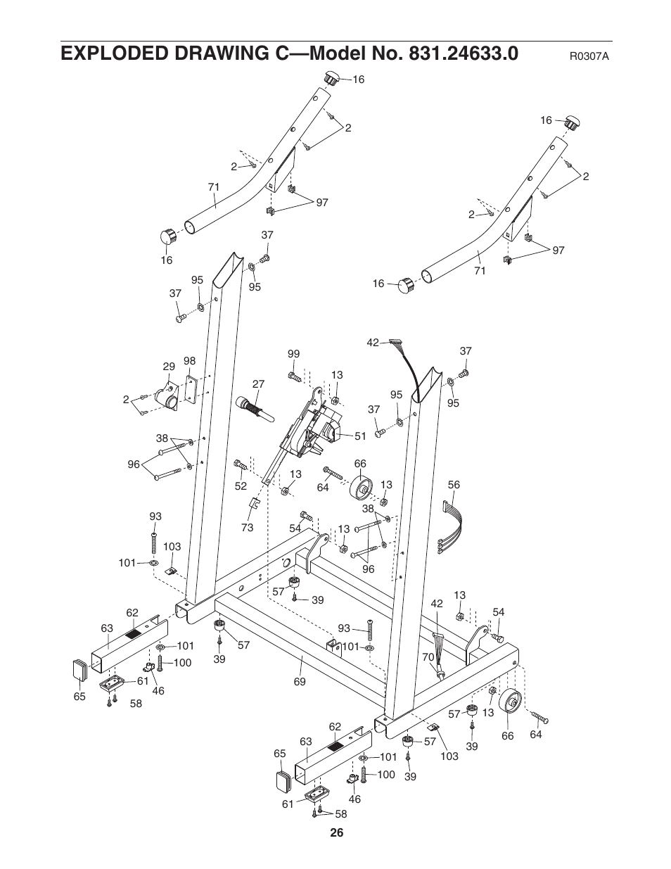 ProForm CROSSWALK 831.24633.0 User Manual | Page 26 / 28