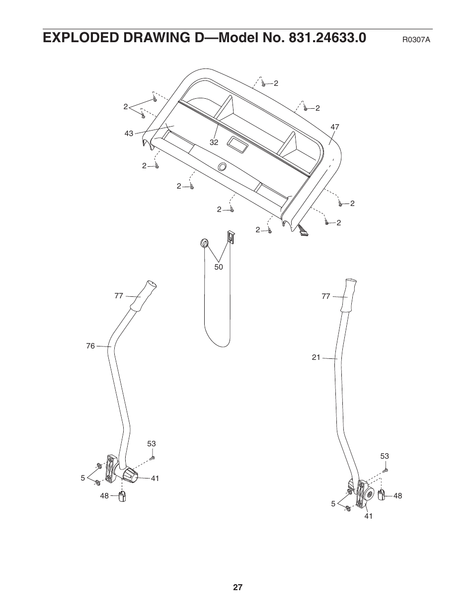 ProForm CROSSWALK 831.24633.0 User Manual | Page 27 / 28