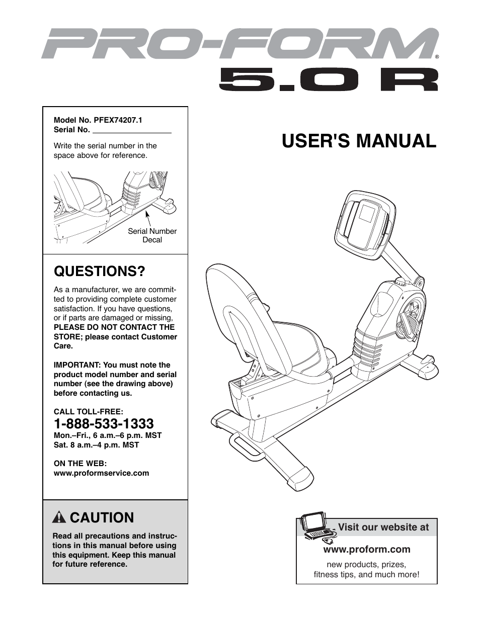 ProForm PFEX74207.1 User Manual | 24 pages