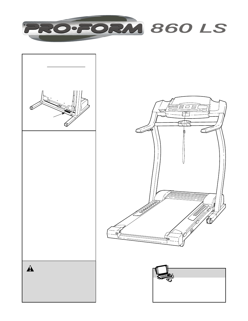 ProForm 860 LS User Manual | 30 pages