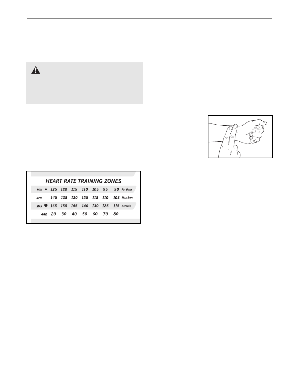 Conditioning guidelines, Warning | ProForm 545e User Manual | Page 12 / 16