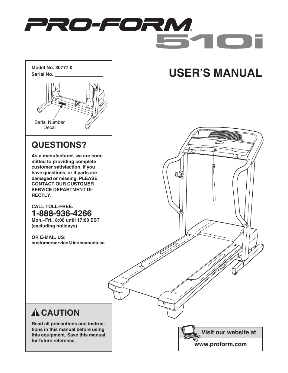 ProForm 30777.0 User Manual | 28 pages