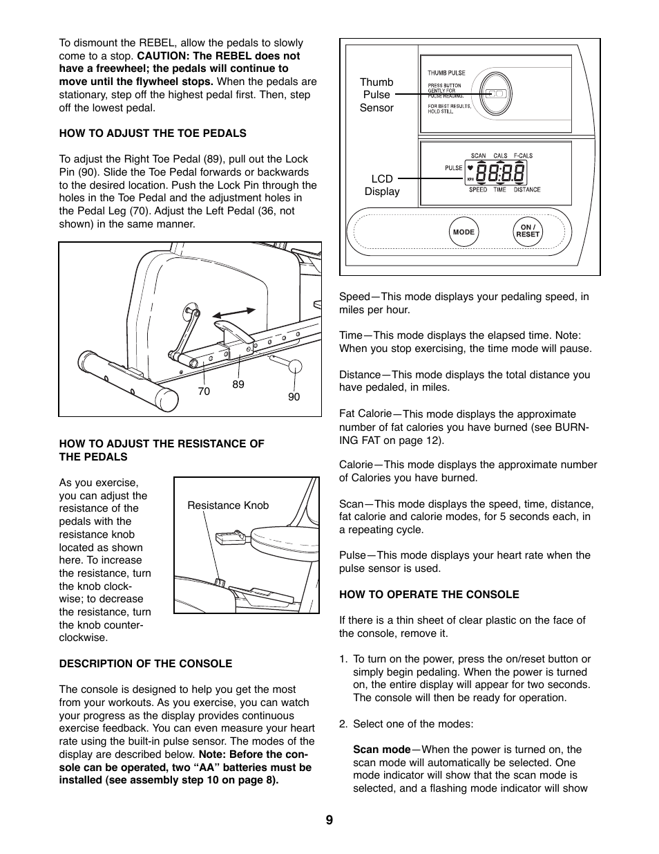 ProForm 831.285870 User Manual | Page 9 / 16