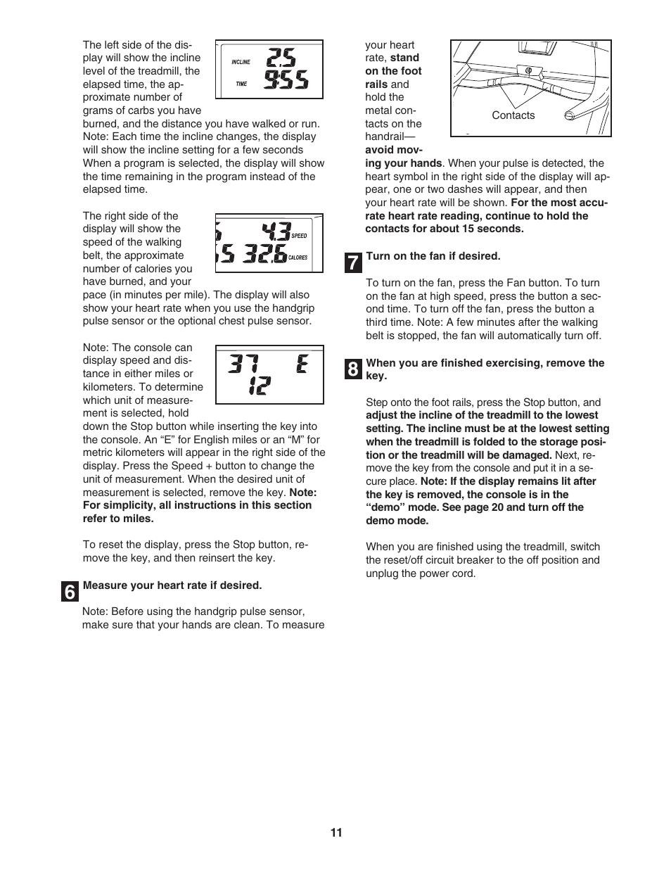 ProForm XP 542s 831.295050 User Manual | Page 11 / 30