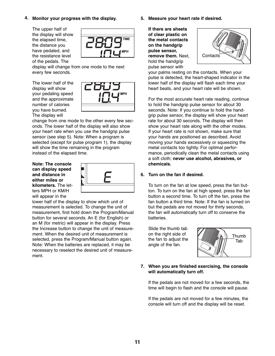 ProForm GR 80 PFEX1995.1 User Manual | Page 11 / 20