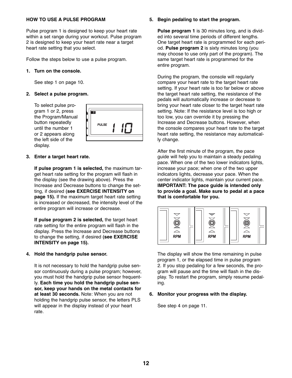 ProForm GR 80 PFEX1995.1 User Manual | Page 12 / 20