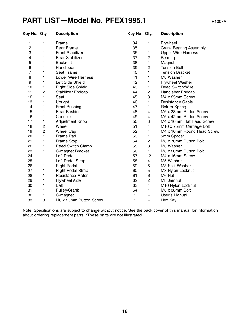 ProForm GR 80 PFEX1995.1 User Manual | Page 18 / 20