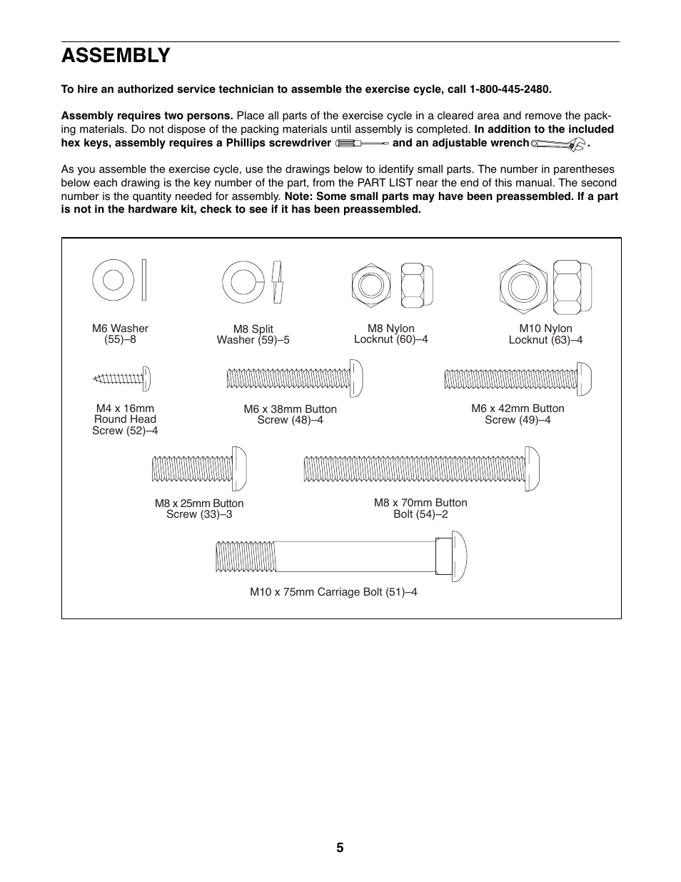 Assembly | ProForm GR 80 PFEX1995.1 User Manual | Page 5 / 20