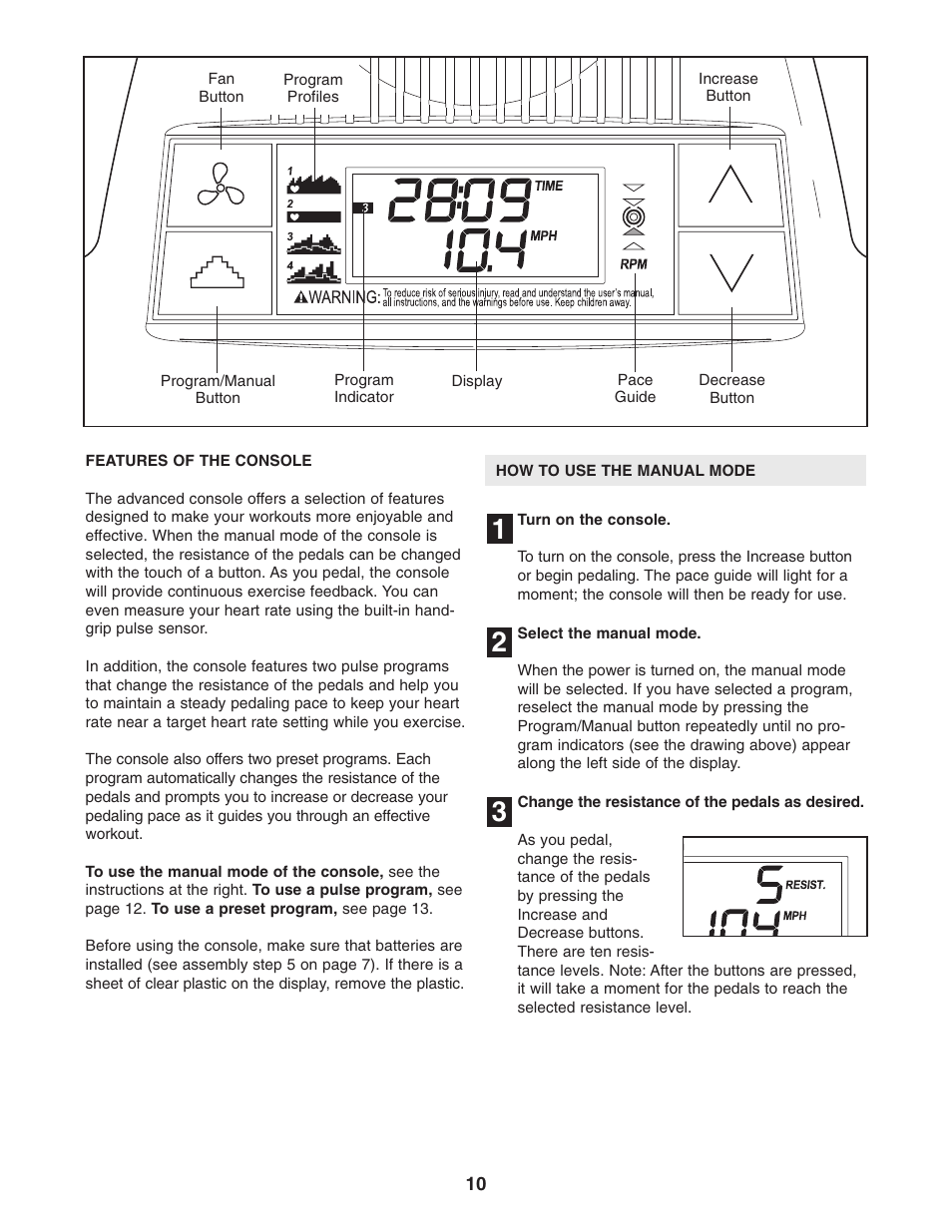 ProForm GR 75 PFEX1495.0 User Manual | Page 10 / 20