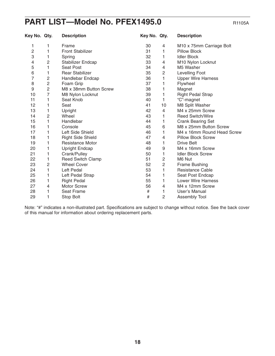 ProForm GR 75 PFEX1495.0 User Manual | Page 18 / 20