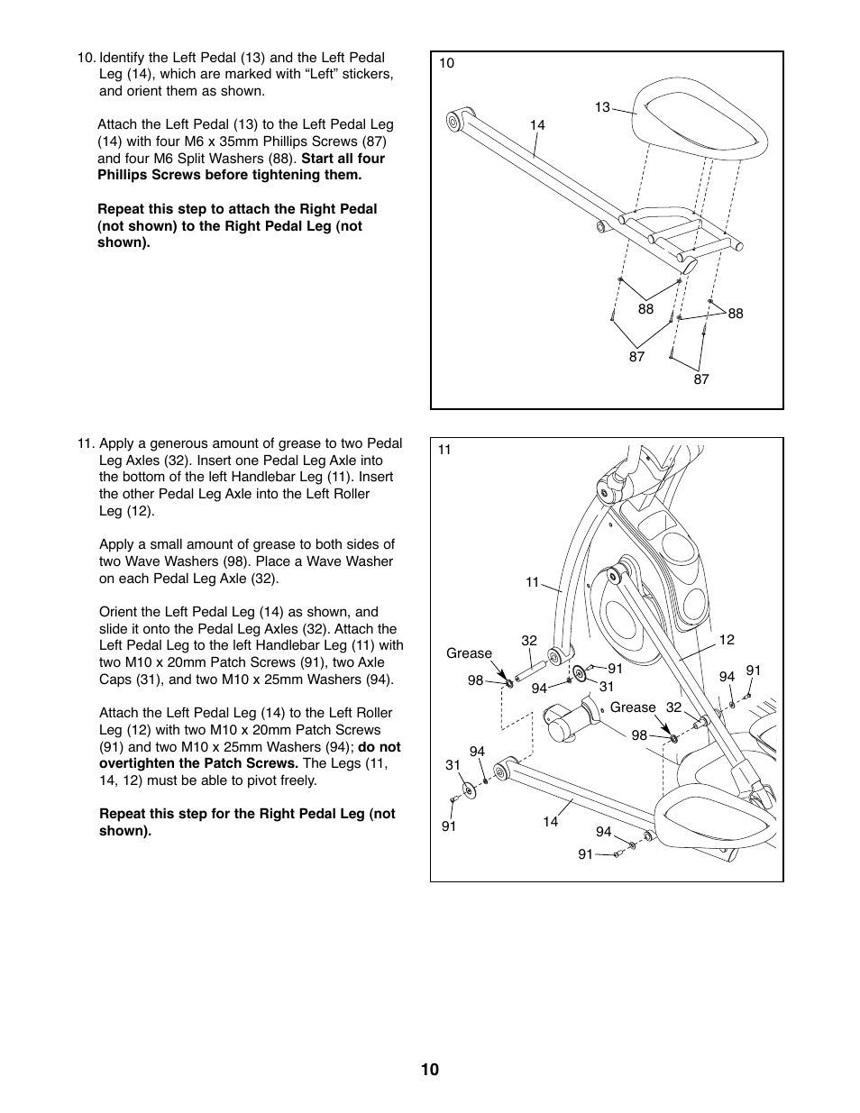 ProForm XP 160 831.28645.1 User Manual | Page 10 / 28