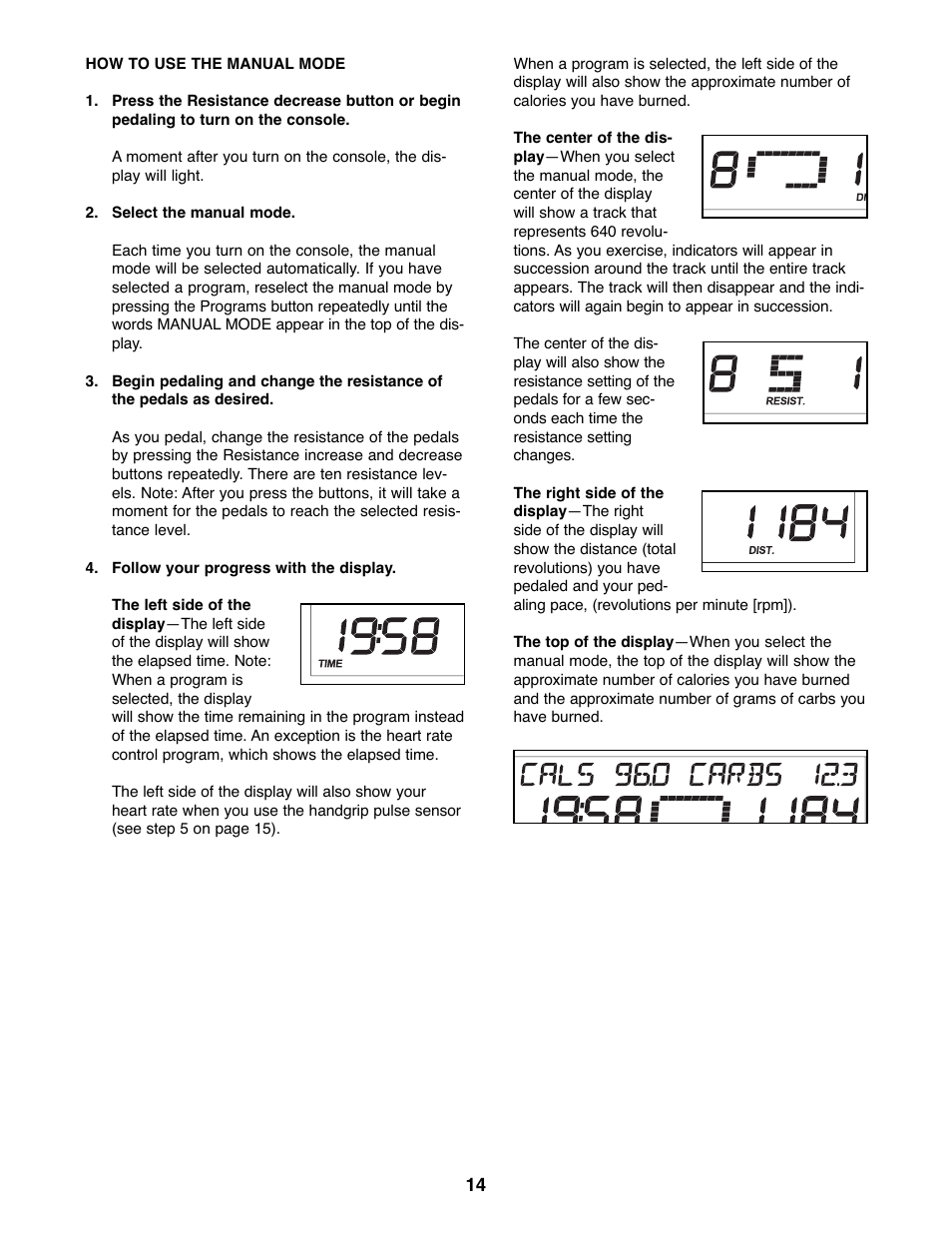 ProForm XP 160 831.28645.1 User Manual | Page 14 / 28