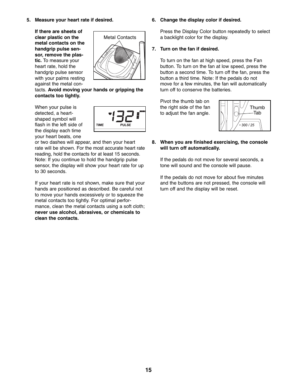 ProForm XP 160 831.28645.1 User Manual | Page 15 / 28