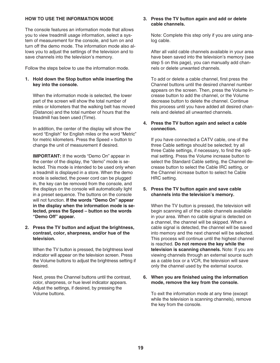ProForm PFTL99806.4 User Manual | Page 19 / 30